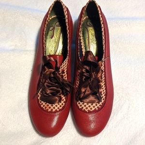Poetic License Leather Heels 9.5 Red